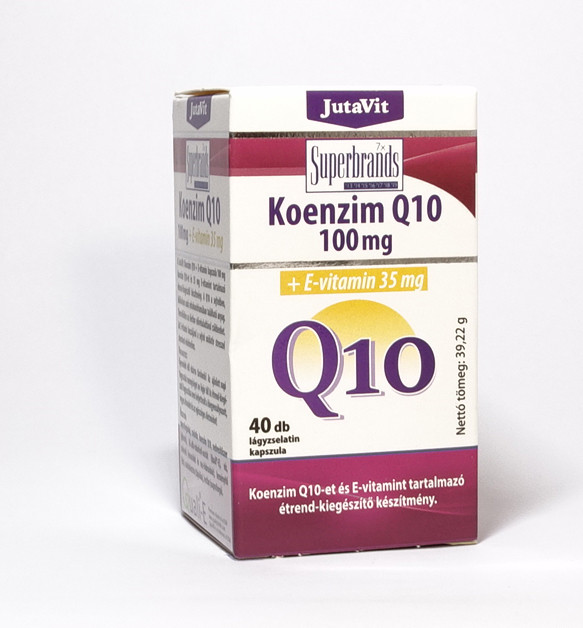 JutaVit Koenzim Q10 100mg +E-vitamin 35mg, 40db kapszula