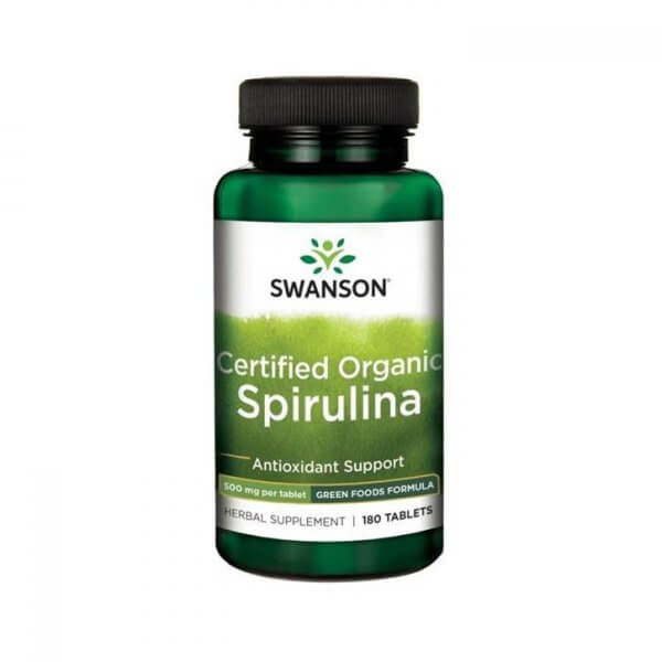 Swanson Spirulina alga (Minősített Organikus) tabletta500mg/180 db