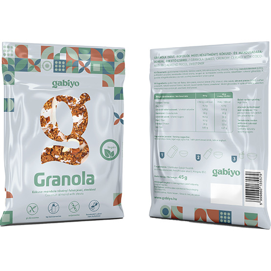 Gabijó granola kókusz-mandula 45g