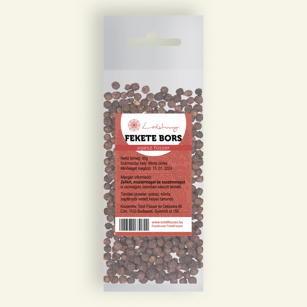 LAKSHMY FEKETEBORS EGÉSZ 30g