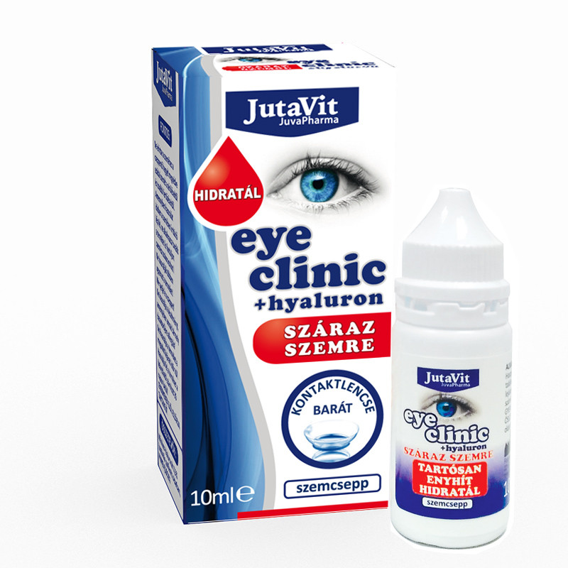 Jutavit Eye Clinic +hyaluron száraz szemre szemcsepp 10ml