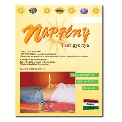 NAPFÉNY TESTGYERTYA