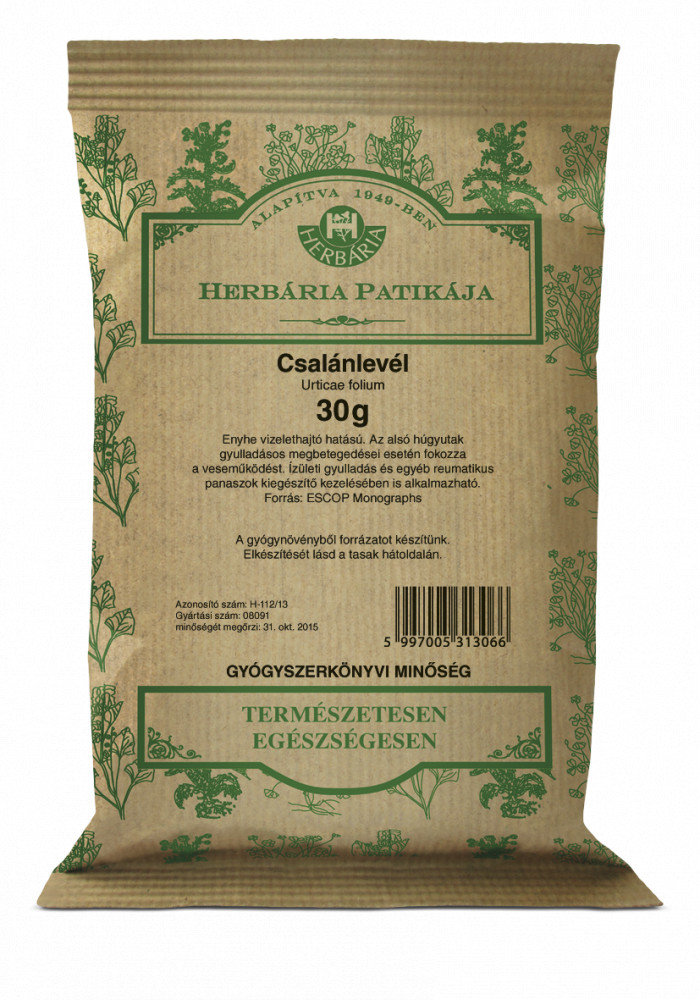 HERBÁRIA CSALÁNLEVÉL 30G SZÁLAS