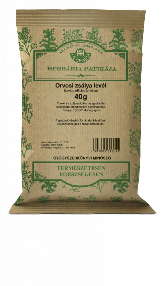 HERBÁRIA ORVOSI ZSÁLYA LEVÉL SZÁLAS