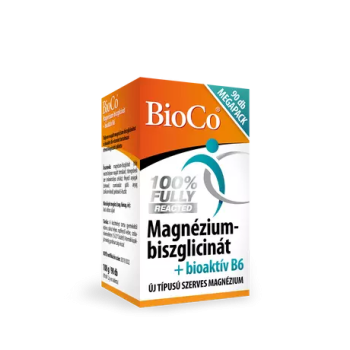 BioCo Magnézium-biszglicinát + bioaktív B6-vitamin tabletta 90 db Kép