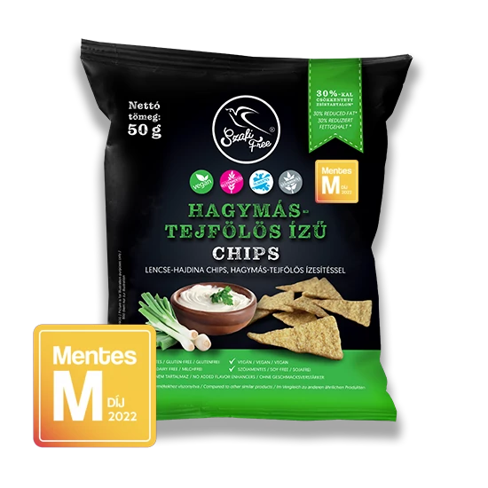 Szafi Free Hagymás-tejfölös ízű chips (gluténmentes) 50g