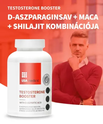 Usa Medical Tesztoszteron komplex macaval és shilajittal tabletta 60 db 1.Kép