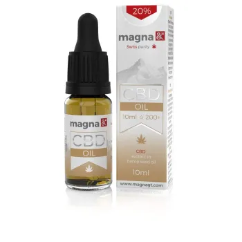 Magna G&amp;T 20% CBD Olaj 2000mg | 10ml | Kendermagolajban Kép