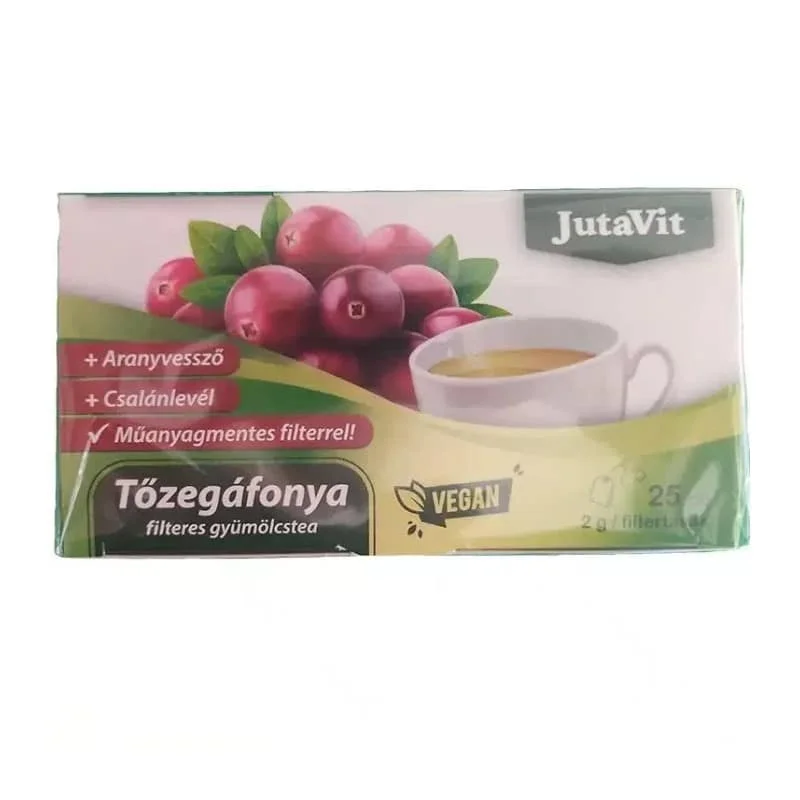 Jutavit tőzegáfonya+aranyvessző+csalán tea 25x2g