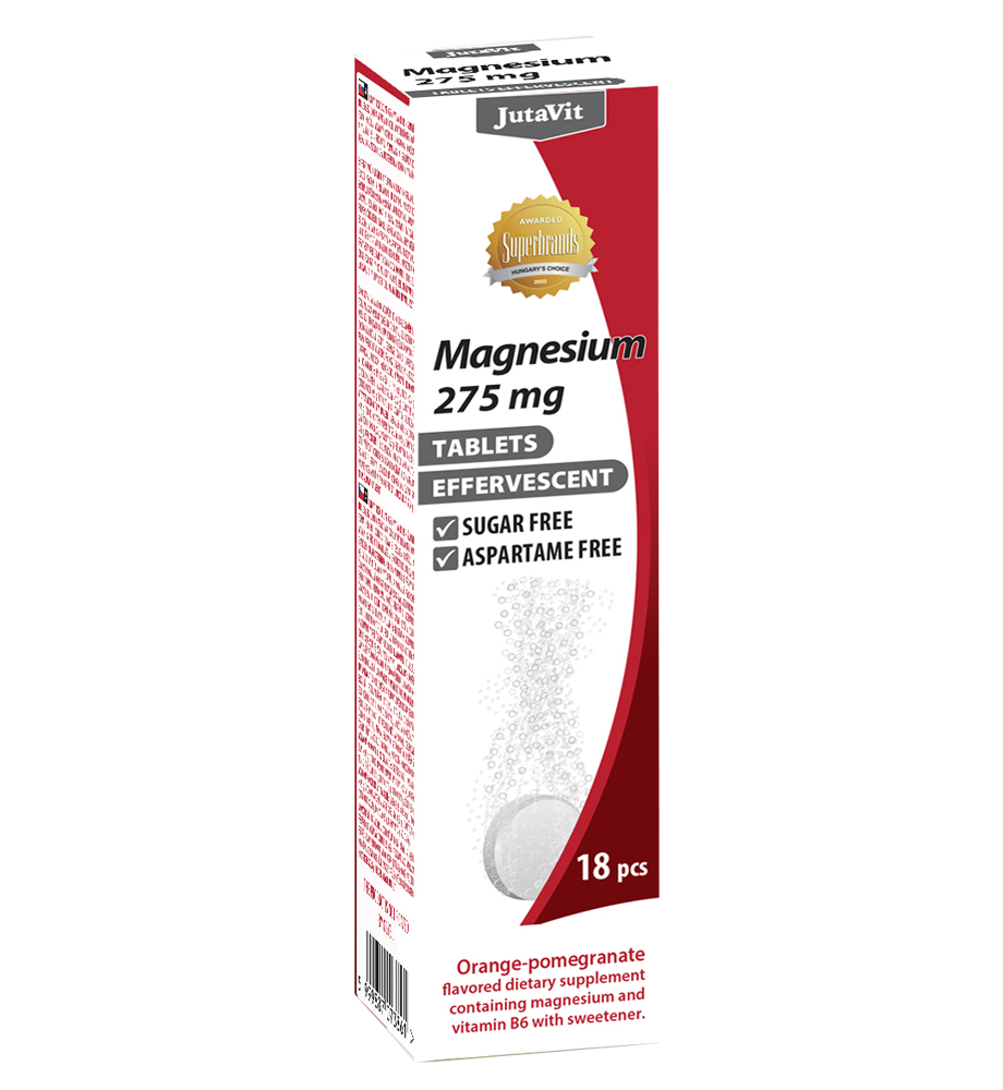 JUTAVIT MAGNÉZIUM PEZSGŐTABLETTA 275 MG 180DB