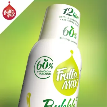 FruttaMax Bubble Szőlő gyümölcsszörp 500 ml 2.Kép
