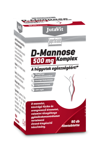 JutaVit D-Mannose komplex 500 mg filmtabletta. 90 db Kép
