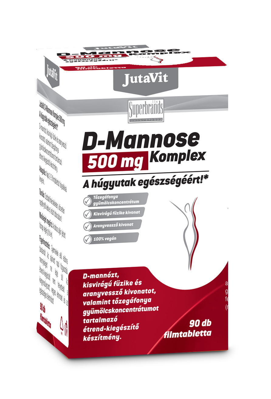 JutaVit D-Mannose komplex 500 mg filmtabletta. 90 db