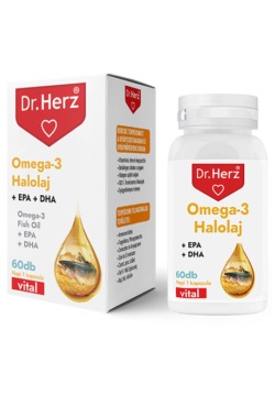 Dr. Herz Omega-3 Halolaj 1000mg 60db lágyzselatin kapszula Kép