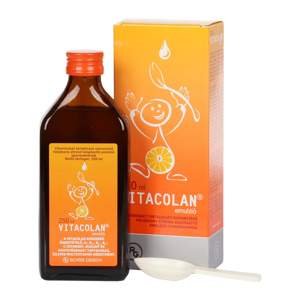 NATURLAND Vitacolan emulzió 250 ml 1 éves kortól