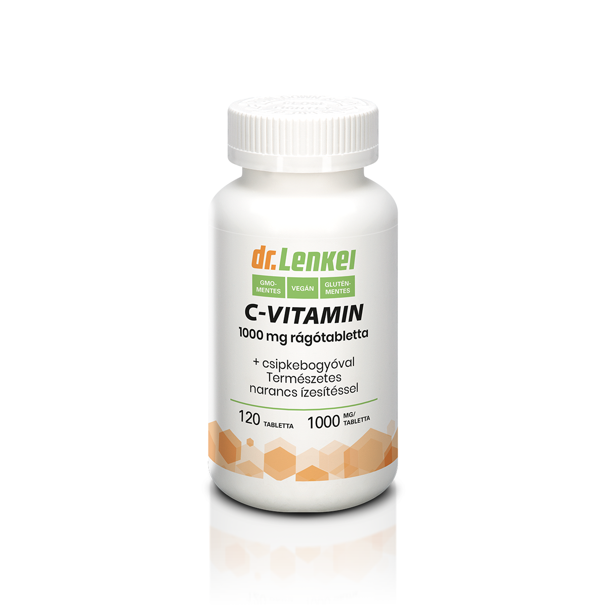 Dr. Lenkei C-vitamin 1000 mg narancsízű rágótabletta csipkebogyóval  120 db