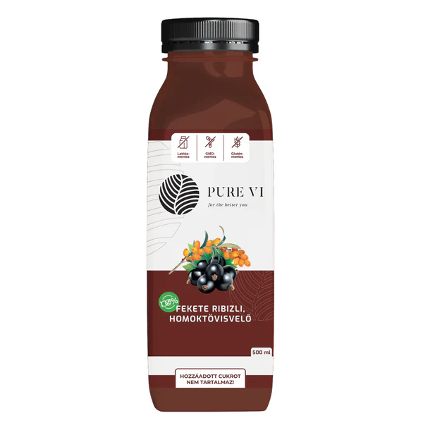 Pure Vi Fekete ribizli,homoktövisvelő 500ml