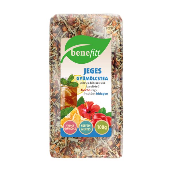 Benefitt Jeges gyümölcs tea 100g citrus-hibiszkusz