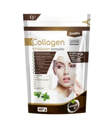 Jutavit Collagen(kollagén)+Hialuron komplex Csokoládé 407 g Kép