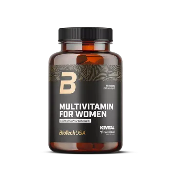 Biotech Usa Multivitamin For Women from organic sources - 60 tabletta Kép