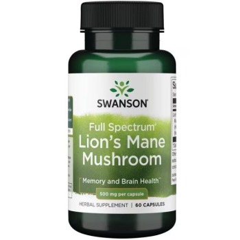 SWANSON Süngomba kapszula 500 mg / 60 kapszula 1.Kép