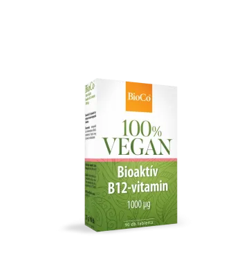 BioCo 100% VEGAN Bioaktív B12-vitamin 1000 mcg 90 db Kép