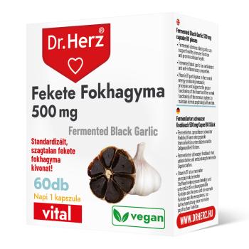 DR. Herz Fekete Fokhagyma 60 db 500mg /kapszula Kép