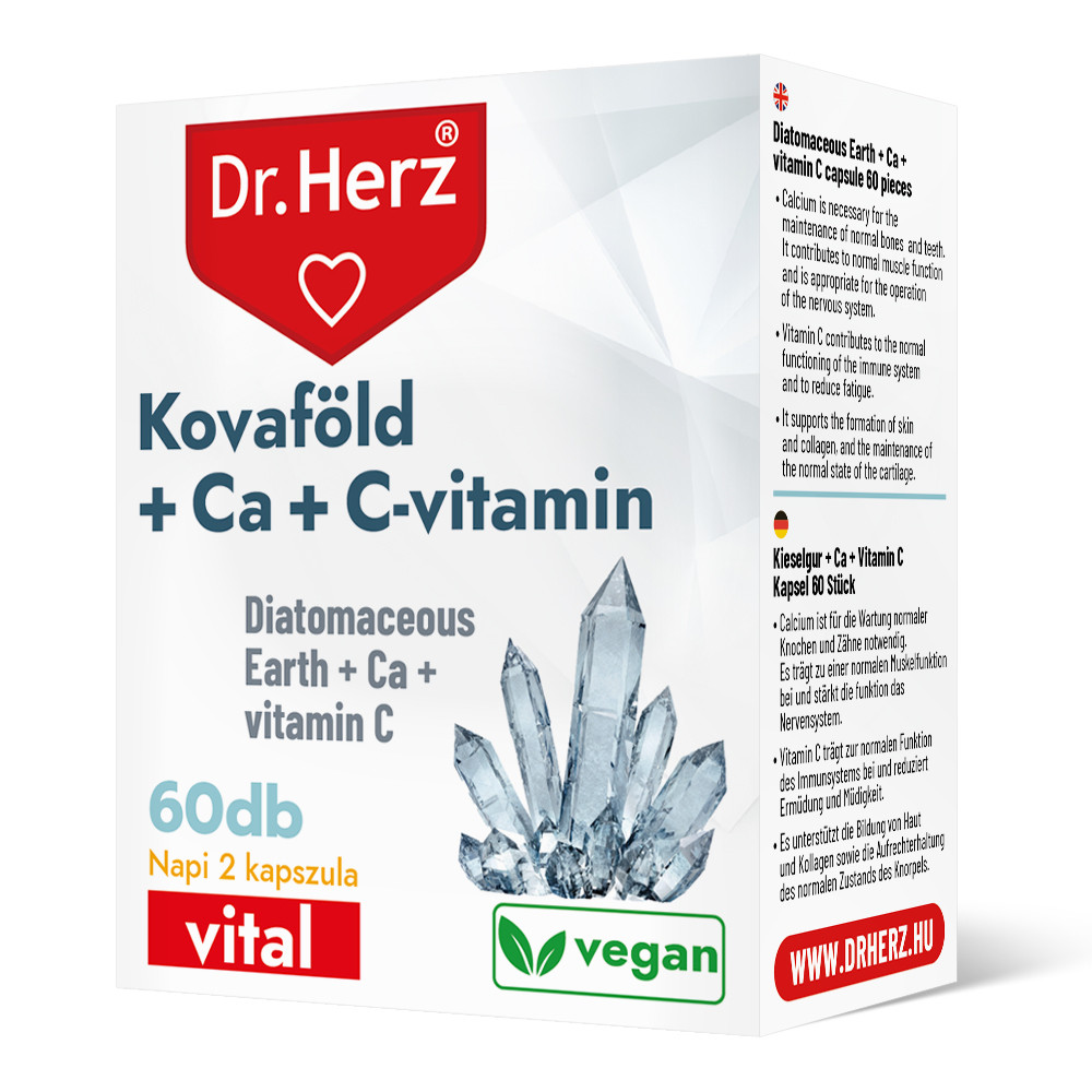 Dr. Herz Kovaföld+Ca+C-vitamin 60db