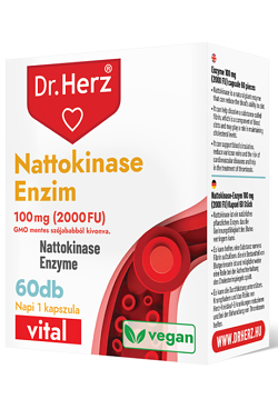 Dr. Herz Nattokinase enzim 100 mg 2000 FU 60db Kép
