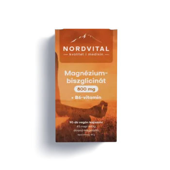 Nordvital Magnézium biszglicinát 800mg+B6 90db Kép