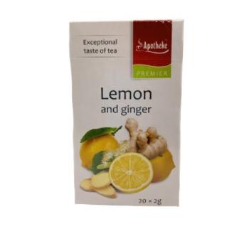 Apotheke - Citrom és Gyömbér Tea, 20 filter - Premier Selection Kép