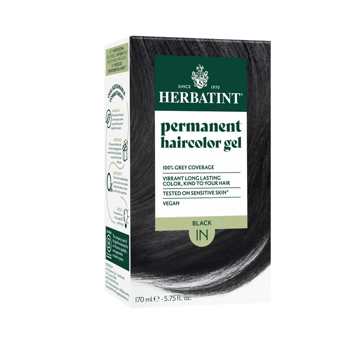 Herbatint 1N Fekete hajfesték, 170 ml (120 ml festék + 50 ml kondicionáló)