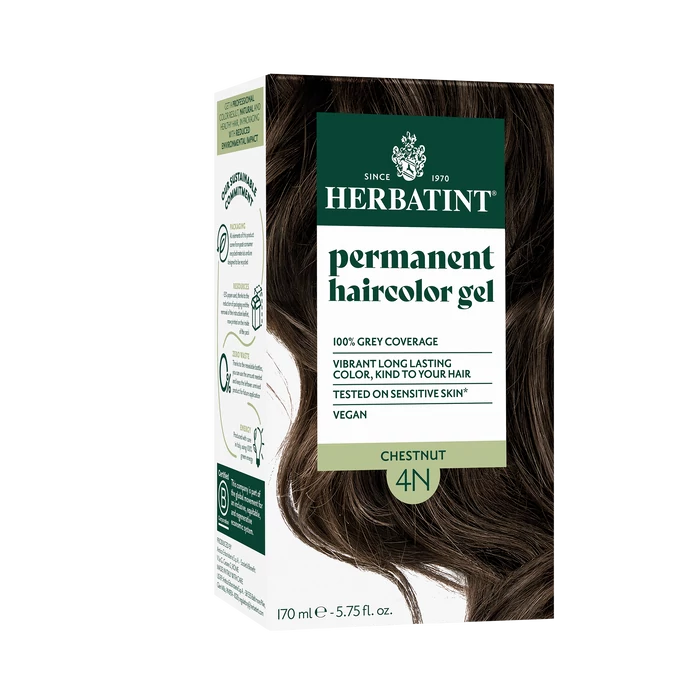 Herbatint 4N Gesztenye hajfesték, 170 ml (120 ml festék + 50 ml kondicionáló)