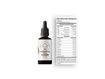 Natura Donum Prémium olaj (CBD+CBDV+CBG) 4250mg/10ml Kép