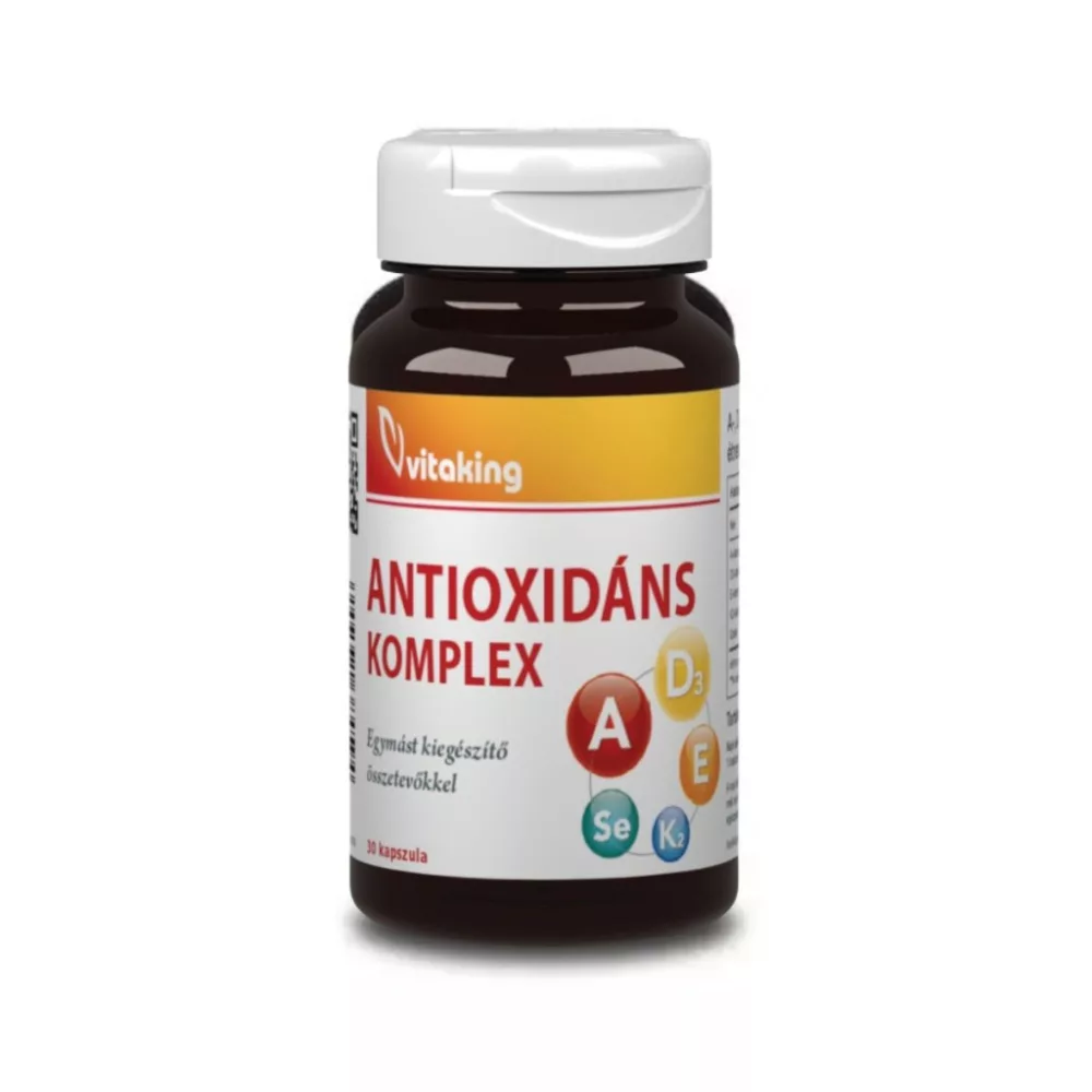 Vitaking Antioxidáns komplex  A+D+E+K2+ szelén 30db