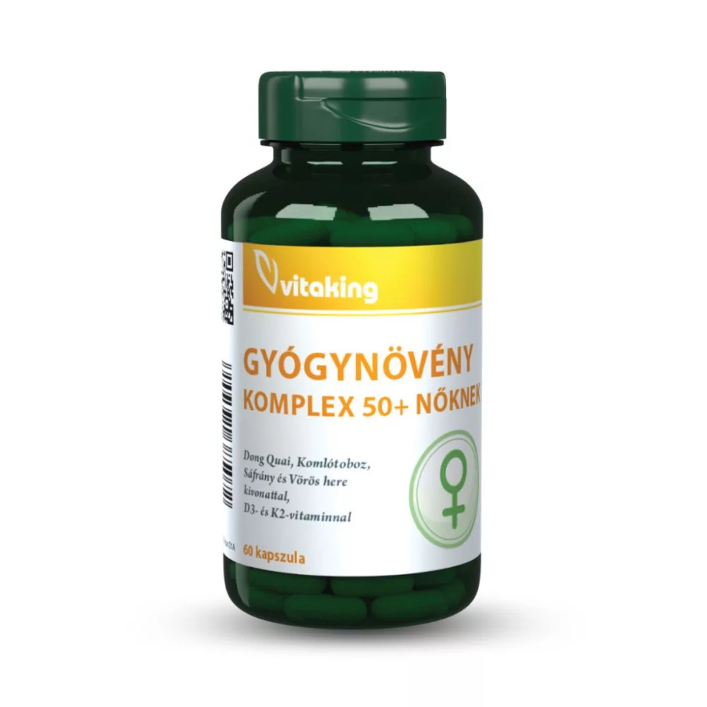 Vitaking Gyógynövény komplex 50+ nőknek 60 kapszula