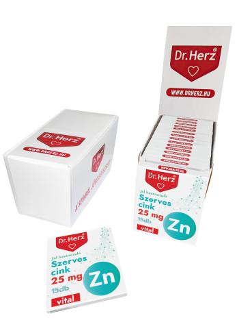 DR Herz Szerves Cink 25 mg 15 db kapszula  /Bliszter/ Kép