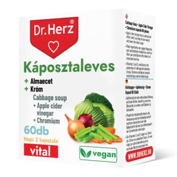 DR HERZ KÁPOSZTALEVES + Almaecet + Króm 60 db kapszula doboz Kép
