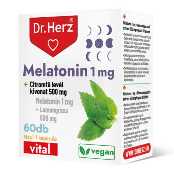 DR Herz Melatonin 1mg + Citromfű 500 mg 60 db kapszula Kép