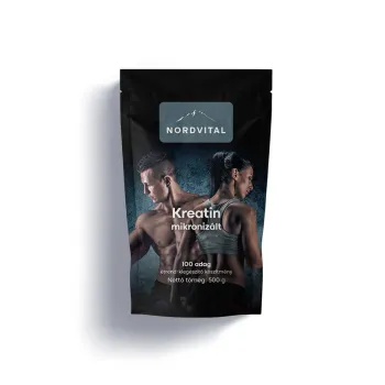 Nordvital Kreatin-monohidrát mikronizált 500 g 100 adag Kép