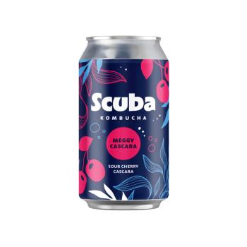 Natufarm Scuba kombucha üdítőital meggy-cascara 330ml Kép