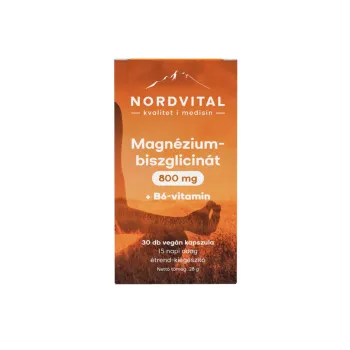 Nordvital Magnézium-biszglicinát + B6 - 30db 1.Kép