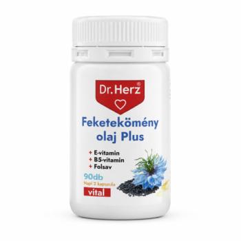 DR Herz FEKETEKÖMÉNYOLAJ PLUS kapszula 90db Kép