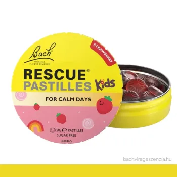 Doscar Bach RESCUE DAY Kids pasztilla-epres 50g Kép