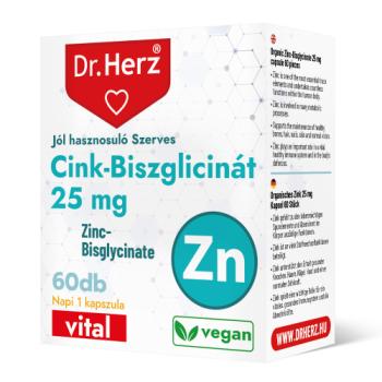 DR Herz Cink-Biszglicinát 25 mg 60 db kapszula Kép
