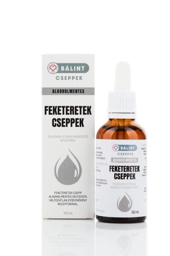 Bálint Cseppek Alkoholmentes Feketeretek csepp 50 ml Kép