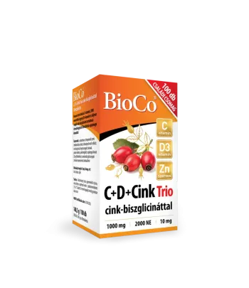 BioCo C+D+Cink Trio cink-biszglicináttal filmtabletta 100 db Kép